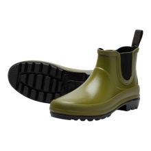 Grand Step Shoes Gummistiefel Vickie (Chelseaboot aus Naturkautschuk) olivegrün Damen